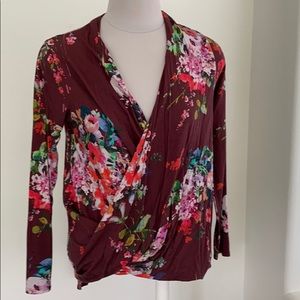 Weston Floral Hi Low Long Sleeve